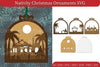 Nativity Christmas Ornament SVG