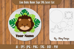 Baby Name Sign SVG Laser Cut Bundle 12 - CraftNest - Digital Crafting and Art
