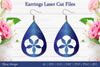 Laser Cut Flower Earrings SVG Bundle