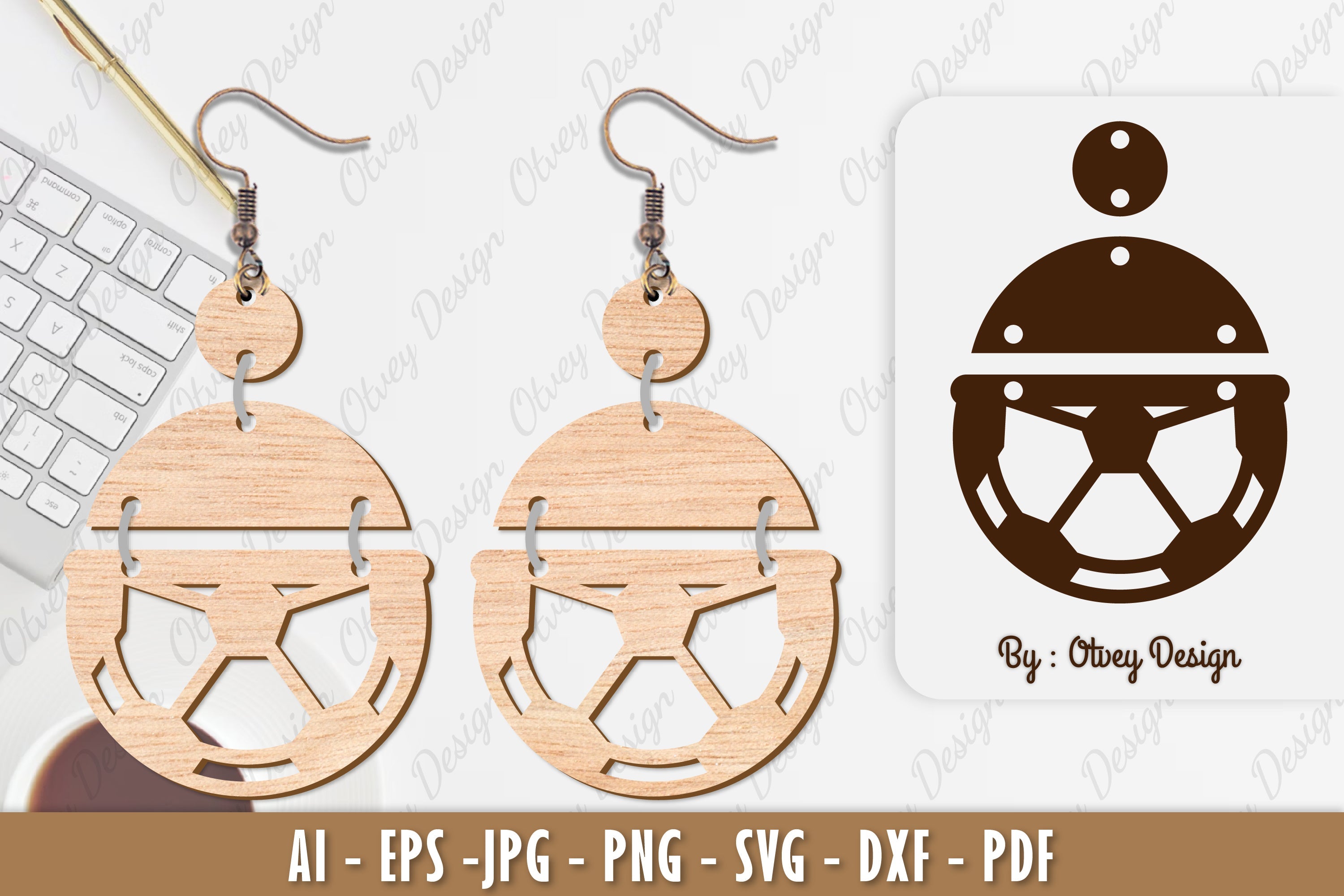 Ball Earring SVG Bundle 17 - CraftNest - Digital Crafting and Art