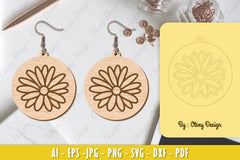 Flower Earring Laser Cut SVG Bundle 27 - CraftNest - Digital Crafting and Art
