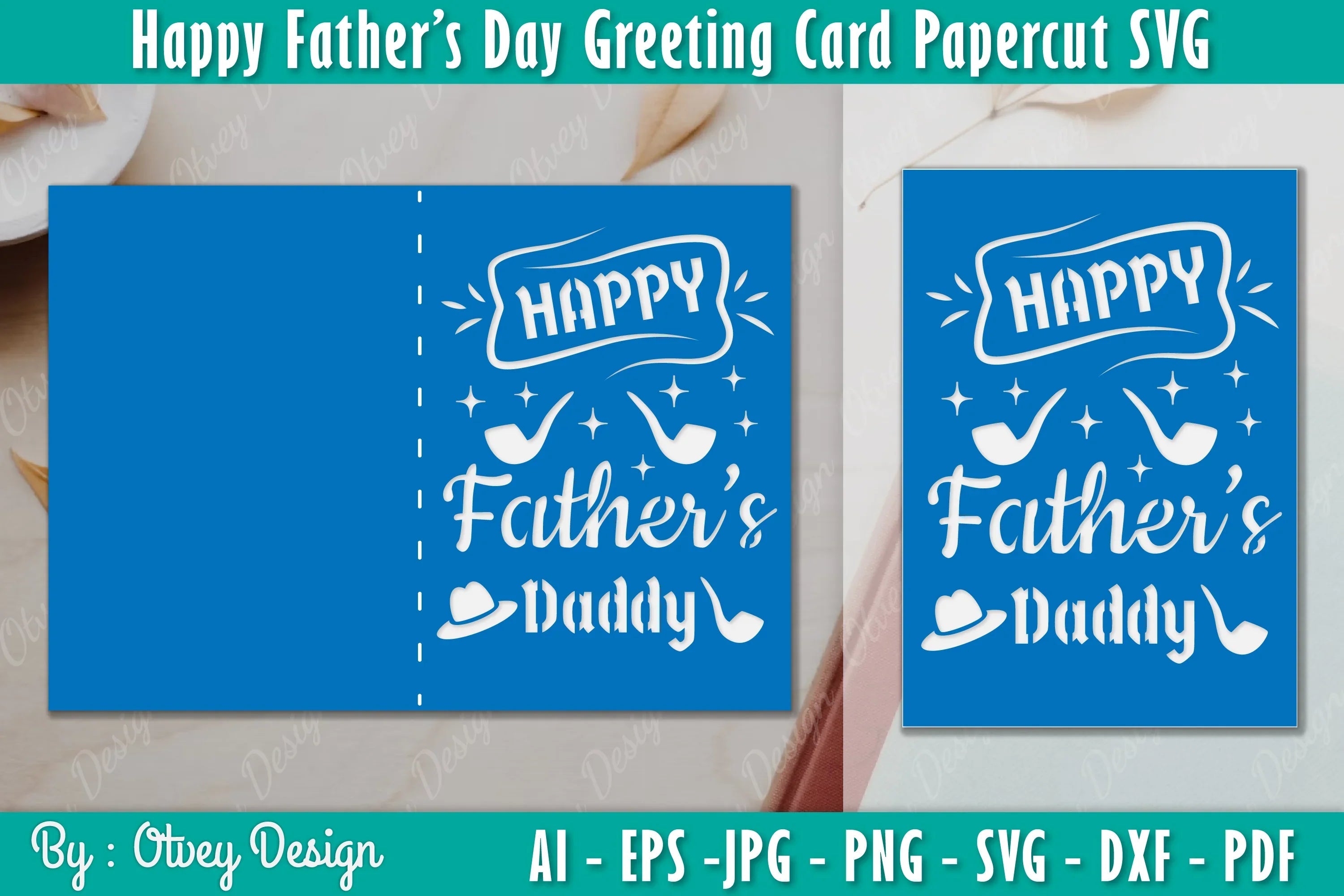 Greeting Happy Father's Day SVG Bundle 5 - CraftNest - Digital Crafting and Art