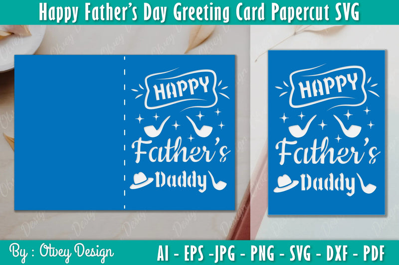 Greeting Happy Father's Day SVG Bundle 5 - CraftNest - Digital Crafting and Art