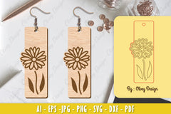 Flower Earring Laser Cut SVG Bundle 147 - CraftNest - Digital Crafting and Art