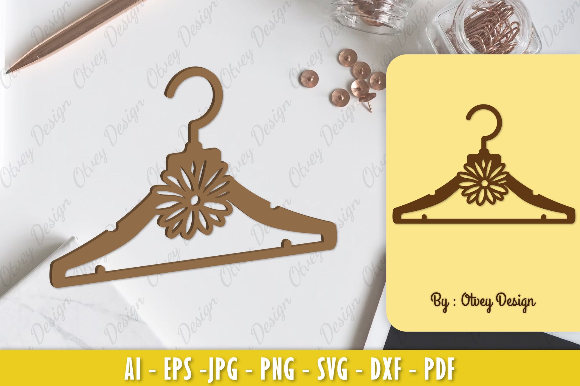 Flower Hanger Laser Cut SVG Bundle 7 - CraftNest - Digital Crafting and Art