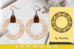 Earrings Mandala SVG Bundle 17 - CraftNest - Digital Crafting and Art