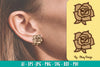 Flower Earring Laser Cut SVG Bundle