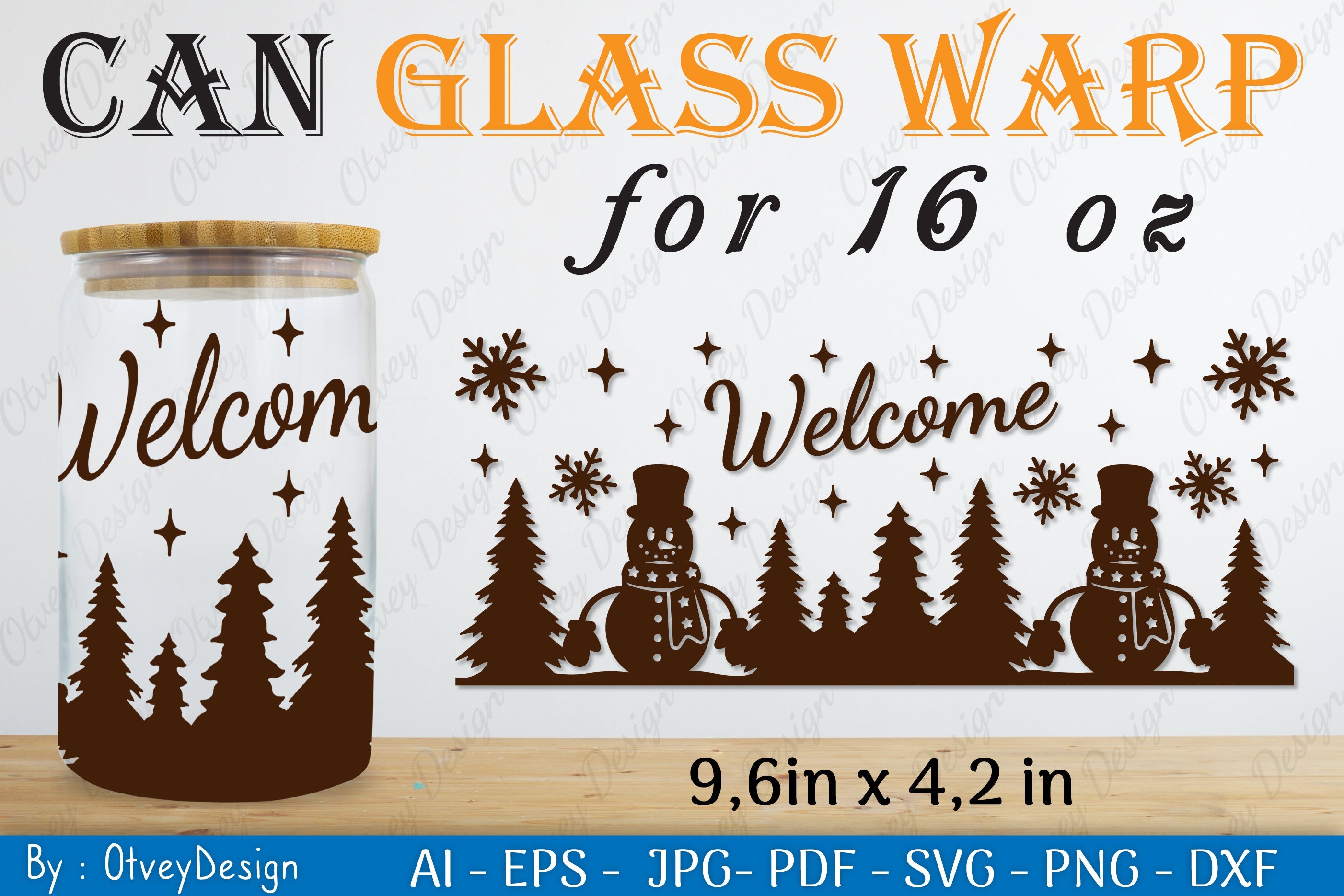 Snowman Can Glass 16 OZ SVG Bundle 5 - CraftNest - Digital Crafting and Art