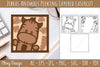 Animals Peeking Layered Lasercut SVG Bundle