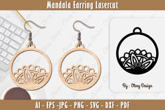 Earring Mandala SVG Bundle 18 - CraftNest - Digital Crafting and Art