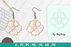 Flower Earring SVG Bundle 10 - CraftNest - Digital Crafting and Art