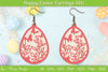 Easter Bunny Earring SVG Layered Bundle