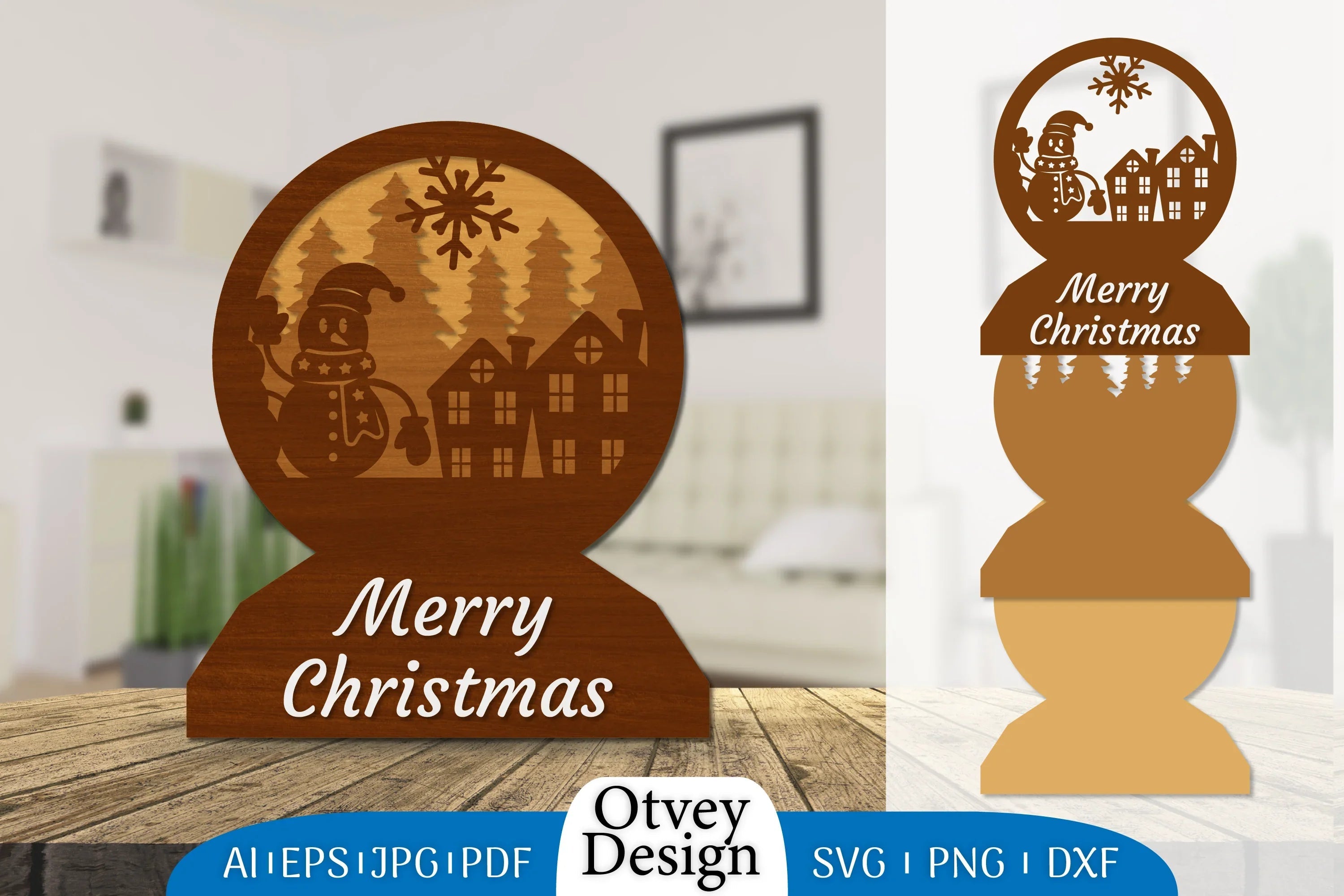 Christmas Snowman Layered Lasercut SVG Bundle 7 - CraftNest - Digital Crafting and Art