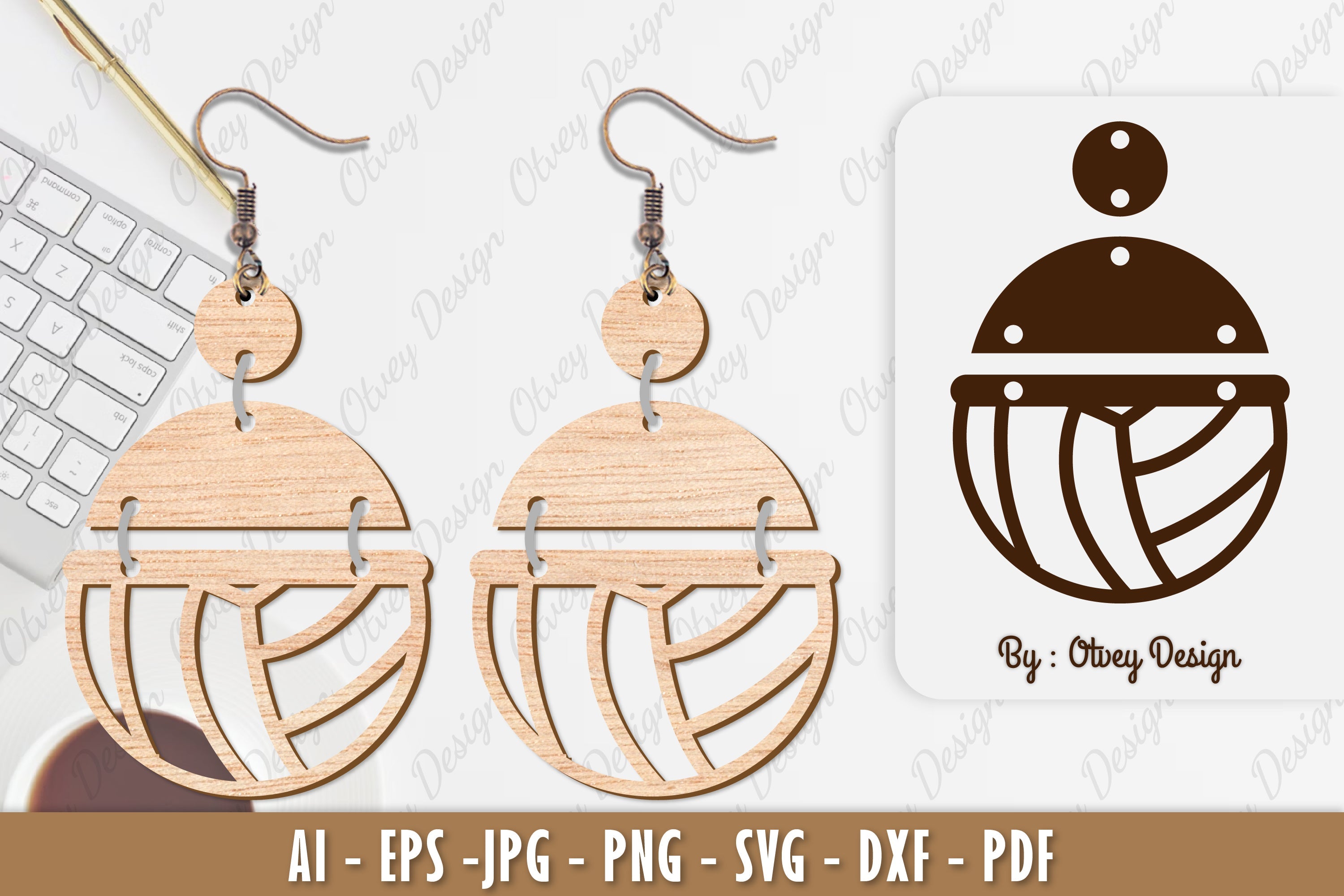 Ball Earring SVG Bundle 18 - CraftNest - Digital Crafting and Art