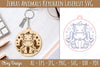 Zebra Animal Keychain SVG Bundle