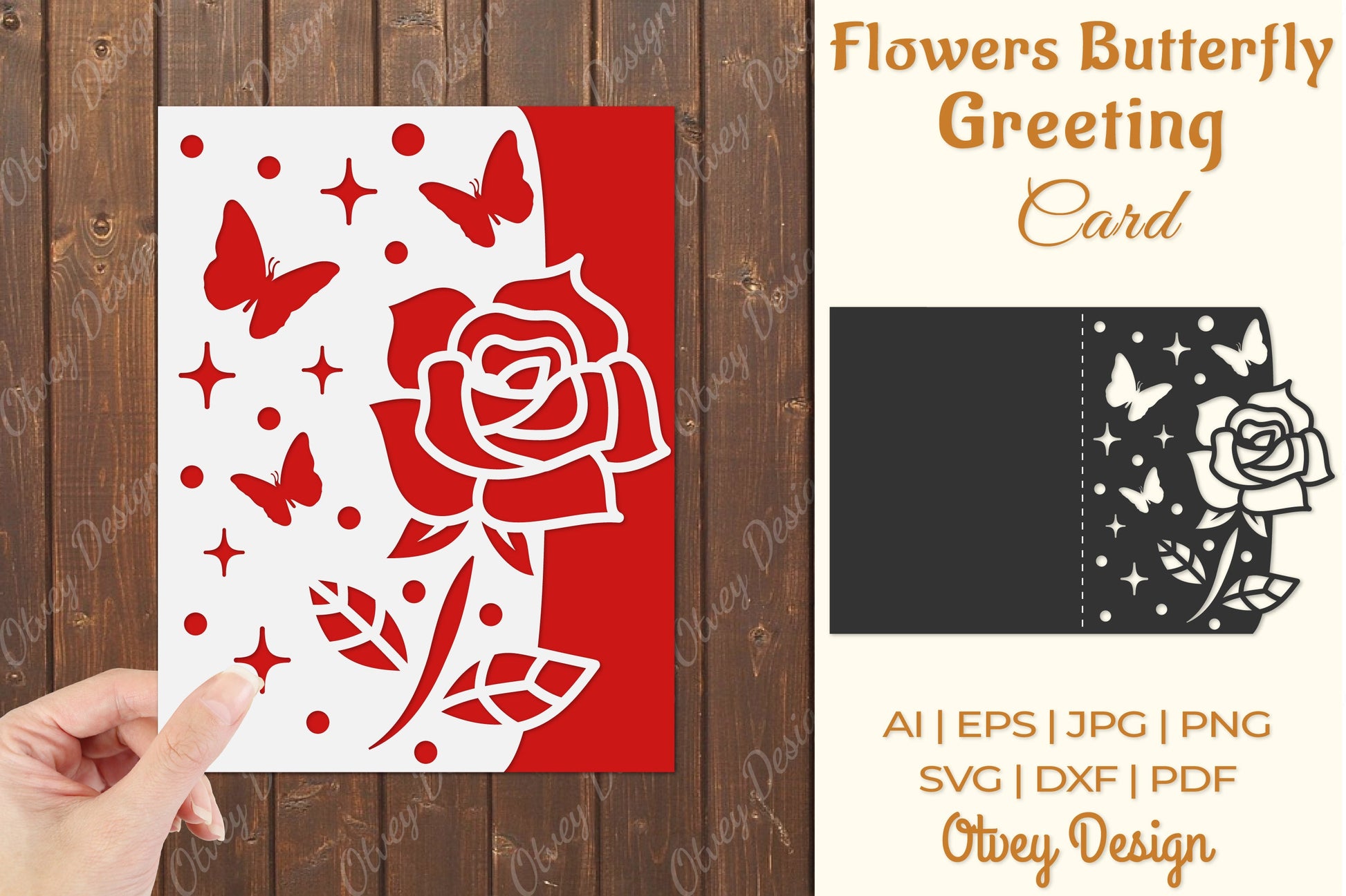 Butterfly and Flowers Card Cover Paper Cut SVG Bundle 8 - CraftNest - Digital Crafting and Art