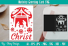 Nativiti Greeting Card SVG Bundle