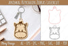 Head Animals Keychain SVG Bundle