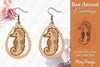 Earring Sea Animal Laser Cut SVG Bundle
