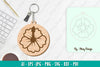 Flower Keychain SVG Bundle
