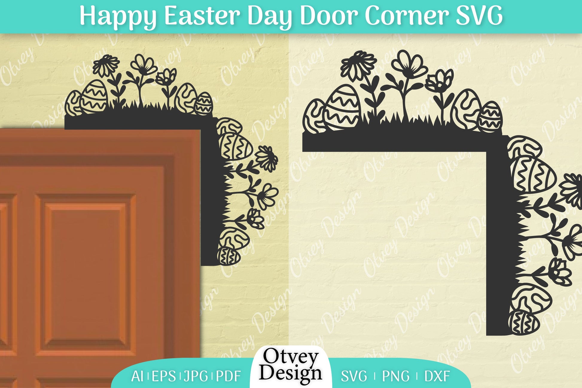 Easter Door Corner SVG Bundle 22 - CraftNest - Digital Crafting and Art