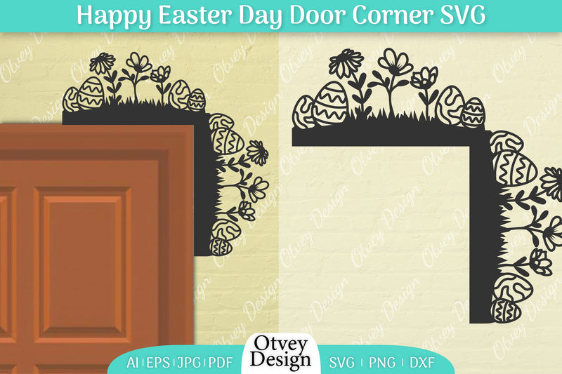 Easter Door Corner SVG Bundle 22 - CraftNest - Digital Crafting and Art