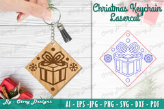 Christmas Keychain Lasercut SVG Bundle 19 - CraftNest - Digital Crafting and Art