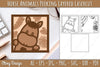 Animals Peeking Layered Lasercut SVG Bundle