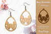 Sea Animals Earrings Laser Cut SVG Bundle