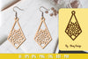 Flower Earring Laser Cut SVG Bundle