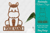 Animal Name Sign SVG Laser Cut Template Door Wall Hanger SVG Bundle