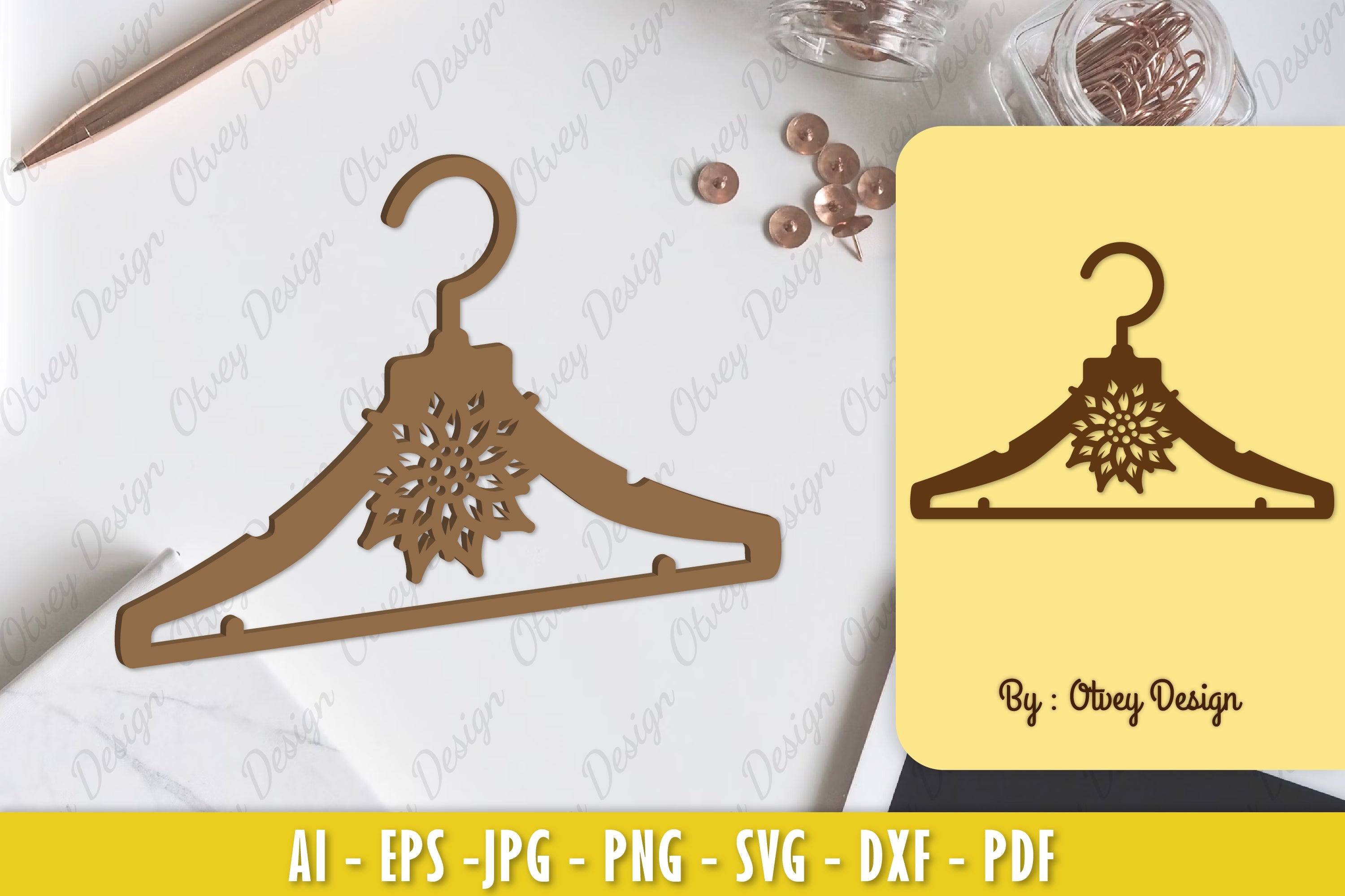 Flower Hanger Laser Cut SVG Bundle 9 - CraftNest - Digital Crafting and Art