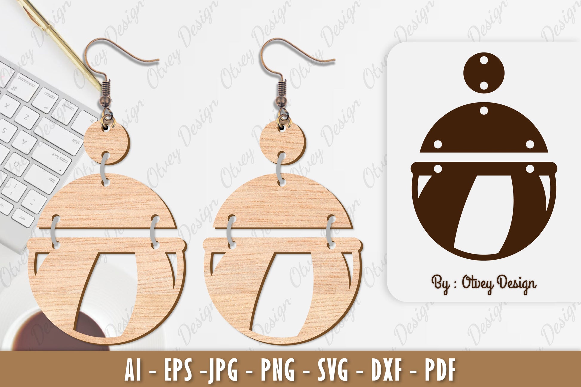 Ball Earring SVG Bundle 19 - CraftNest - Digital Crafting and Art