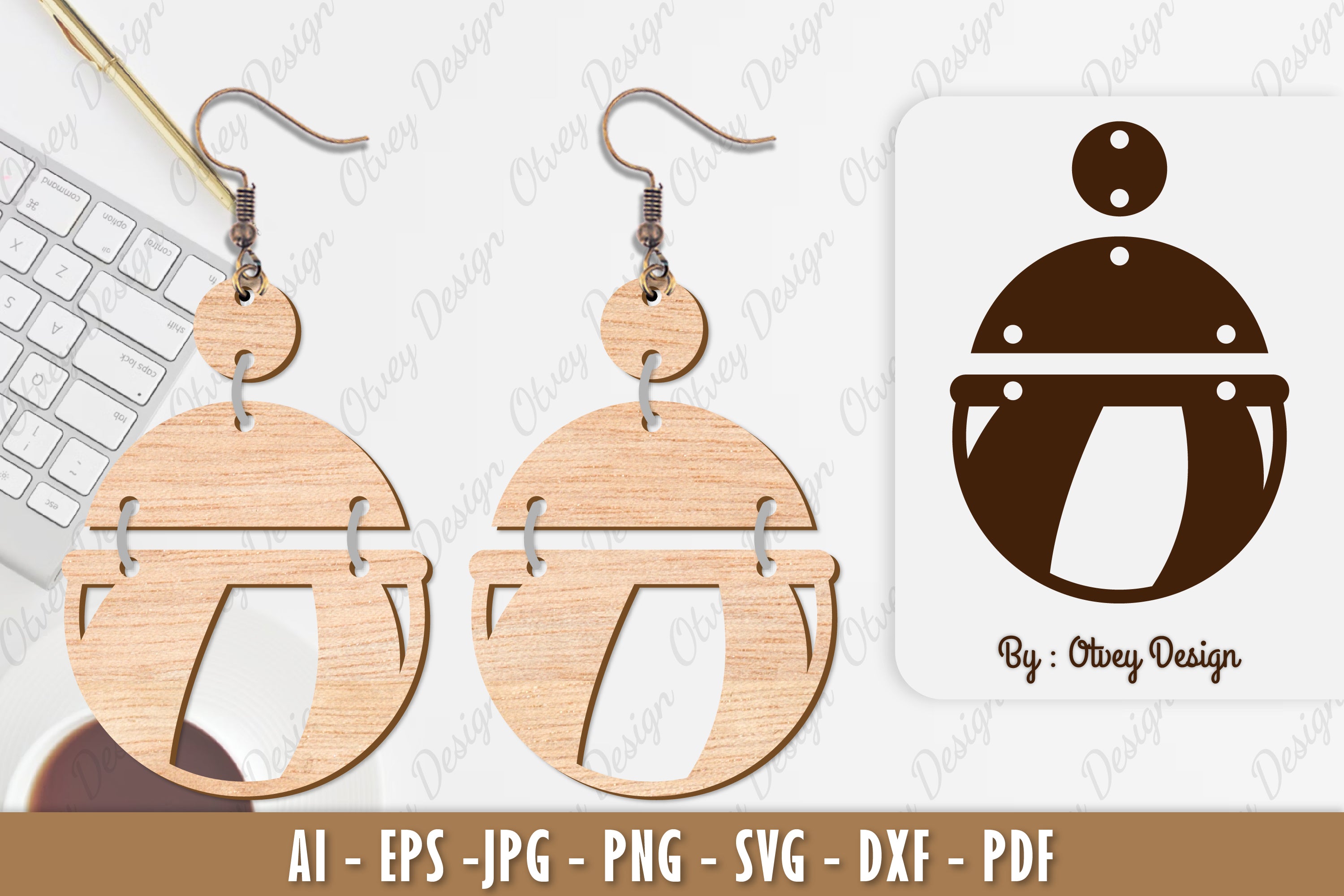 Ball Earring SVG Bundle 19 - CraftNest - Digital Crafting and Art