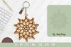Flower Keychain Laser Cut SVG Bundle