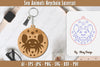 Keychain Sea Animals Laser Cut SVG Bundle