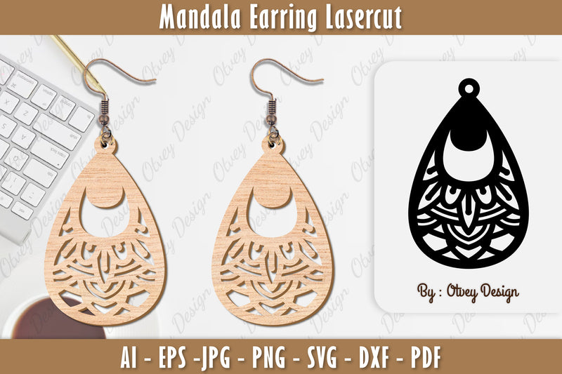 Earring Mandala SVG Bundle 39 - CraftNest - Digital Crafting and Art