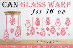 Happy Easter Day 16oz Can Glass Wrap SVG Bundle 11 - CraftNest - Digital Crafting and Art