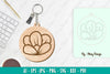 Flower Keychain SVG Bundle
