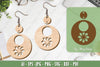 Flower Earrings Laser Cut SVG Bundle