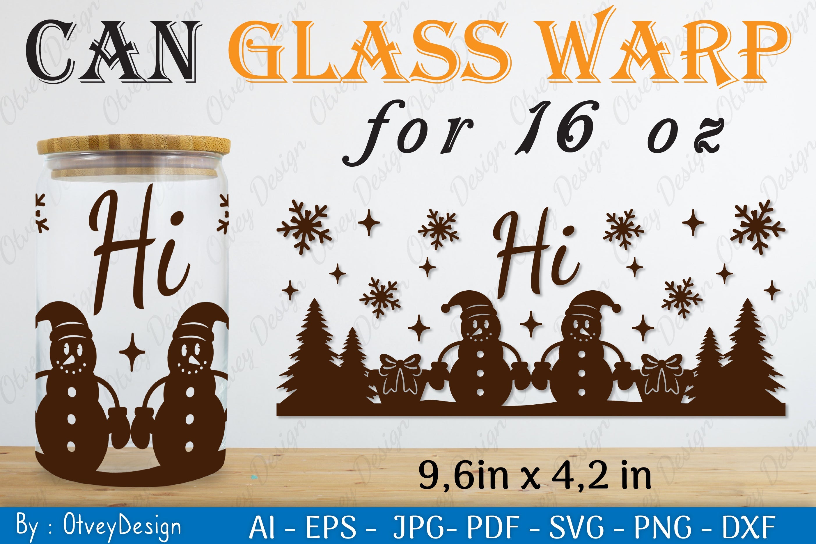 Snowman Can Glass 16 OZ SVG Bundle 6 - CraftNest - Digital Crafting and Art