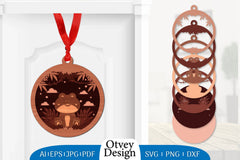 Animals 3D Ornament Layered Lasercut SVG Bundle 8 - CraftNest - Digital Crafting and Art
