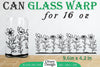 Blooming Wildflowers Can Glass 16 OZ SVG Bundle