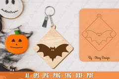 Halloween Keychain Laser Cut SVG Bundle 44 - CraftNest - Digital Crafting and Art