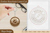 Zodiac Keychain SVG Bundle Collection