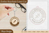 Zodiac Keychain SVG Bundle