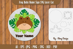 Baby Name Sign SVG Laser Cut Bundle 15 - CraftNest - Digital Crafting and Art