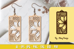 Flower Earring Laser Cut SVG Bundle 110 - CraftNest - Digital Crafting and Art