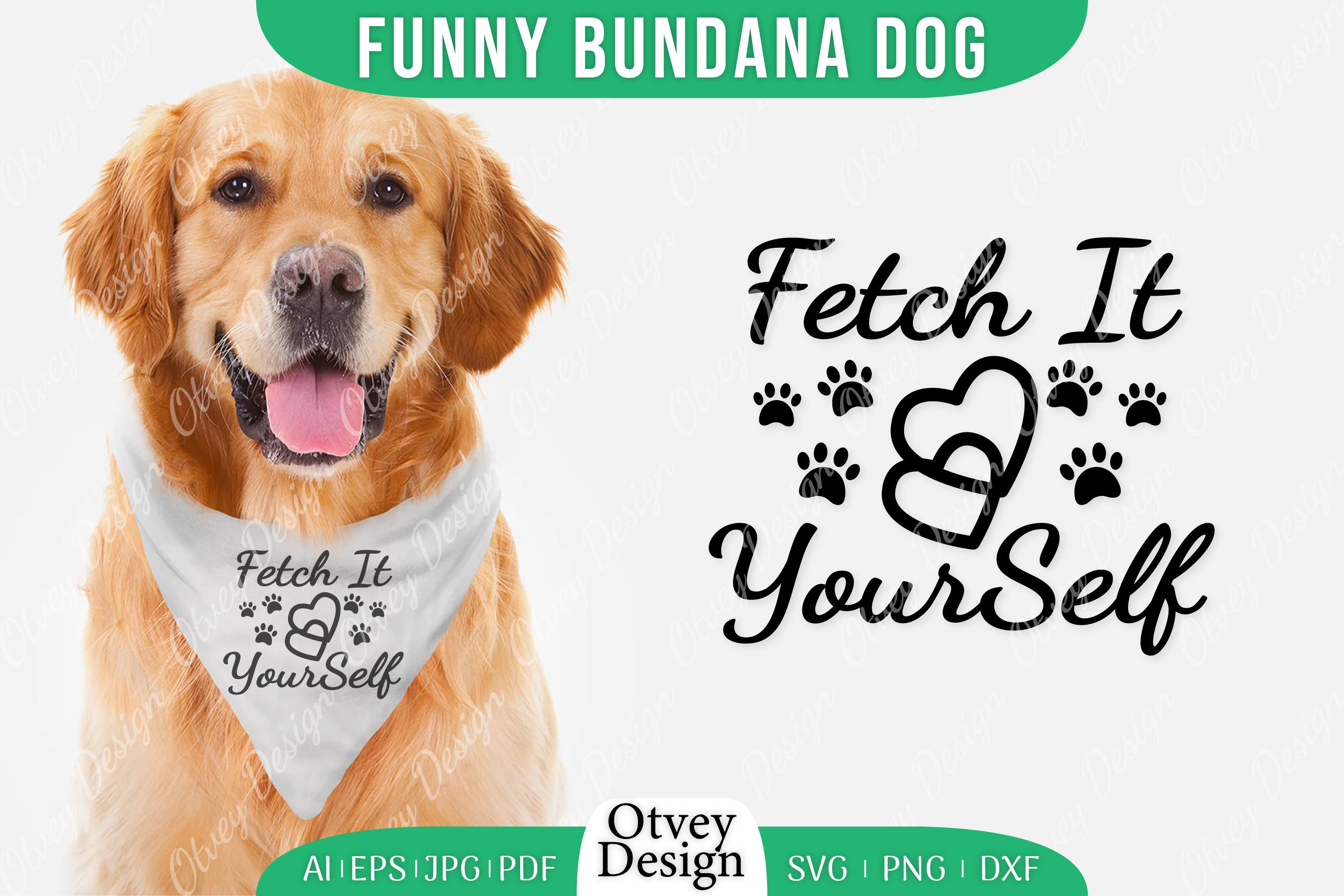 Funny Dog Bandana SVG Bundle 20 - CraftNest - Digital Crafting and Art