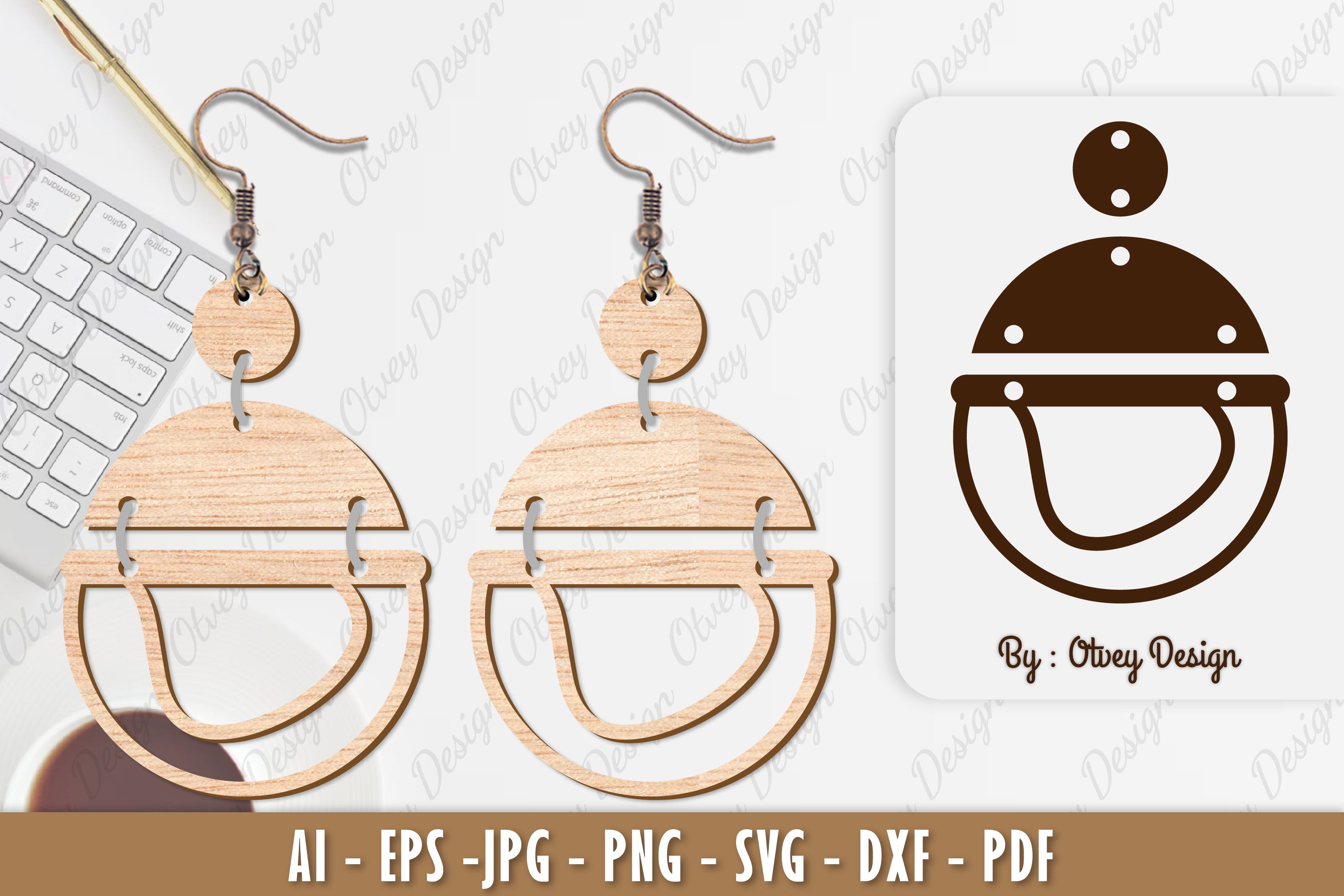 Ball Earring SVG Bundle 20 - CraftNest - Digital Crafting and Art